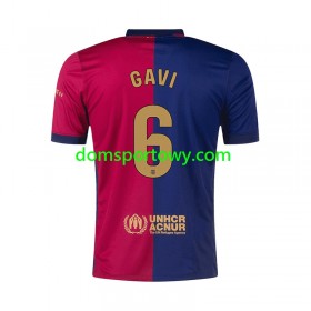 Koszulka FC Barcelona GAVI 6 Domowe Koszulki Piłkarskie 2024-2025 Krótki Rękaw